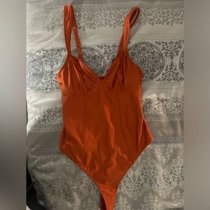 Burnt orange UO bodysuit
